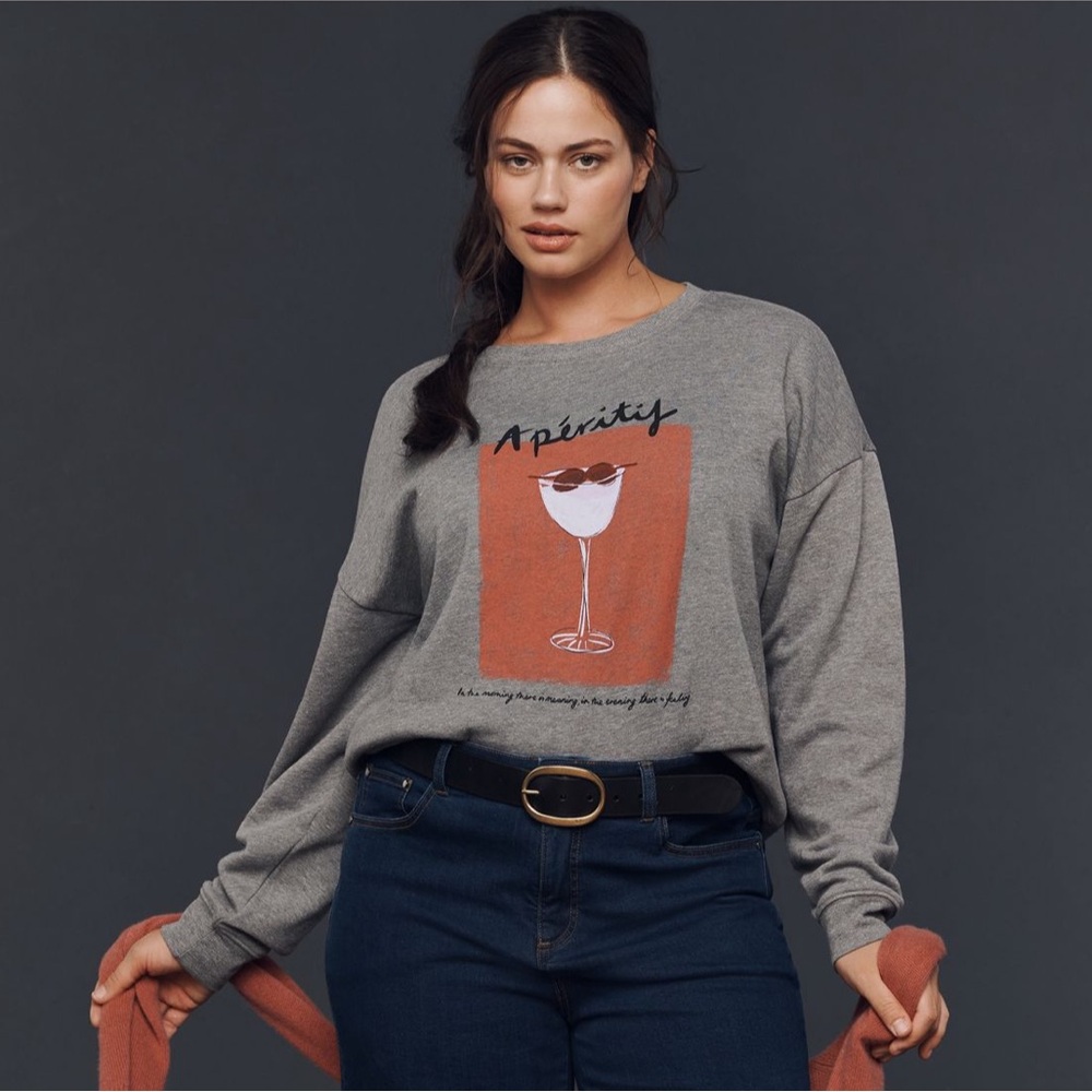 Anthropologie x Maeve Cocktail Sweatshirt - Size XL - BNWT
